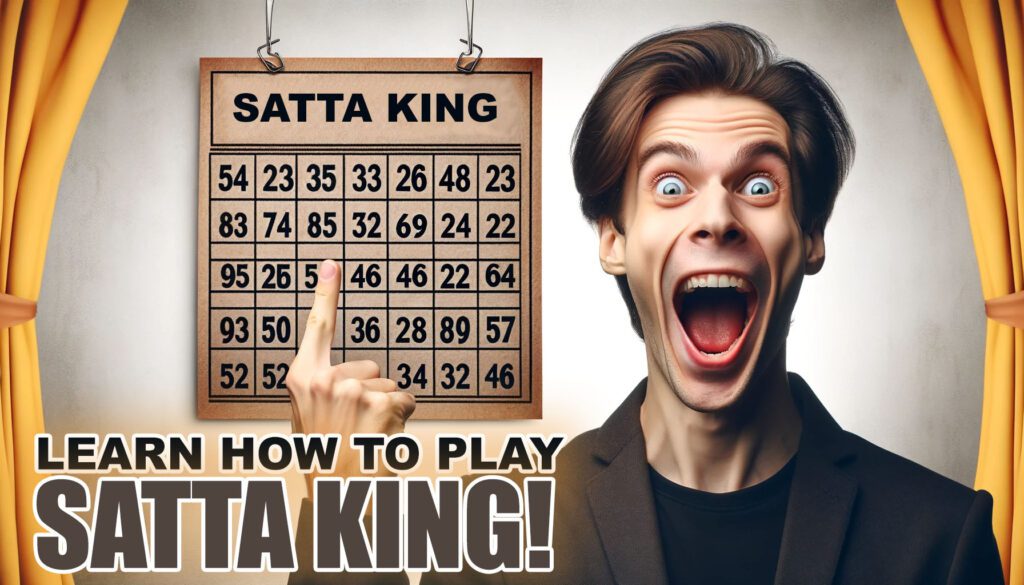 an image of a man and a satta king card