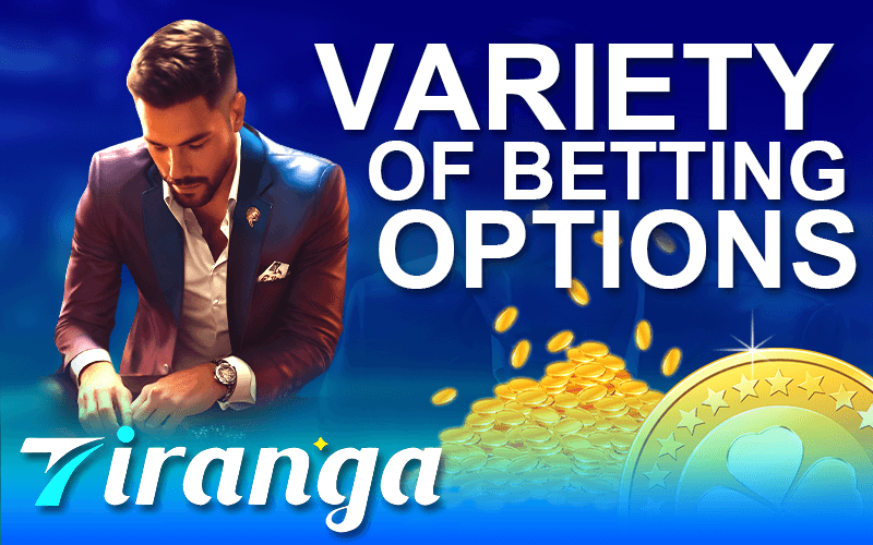 an image that shows a man providing a variety of tiranga betting options