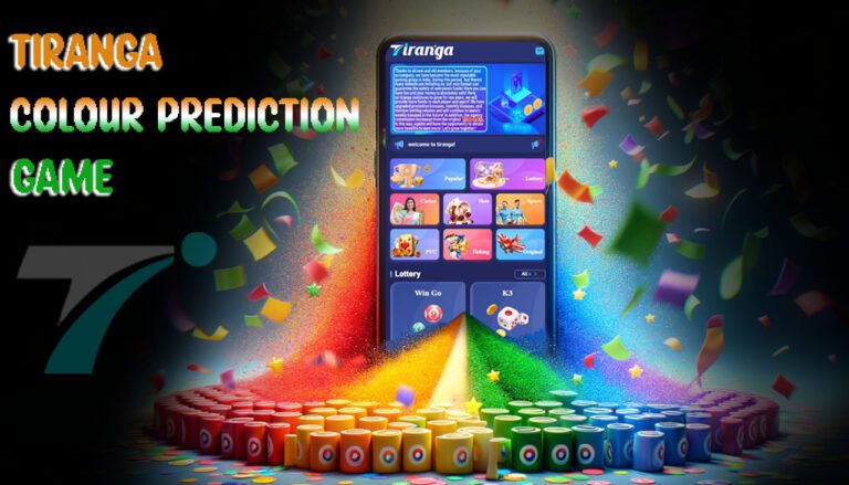 a phone with tiranga colour prediction game