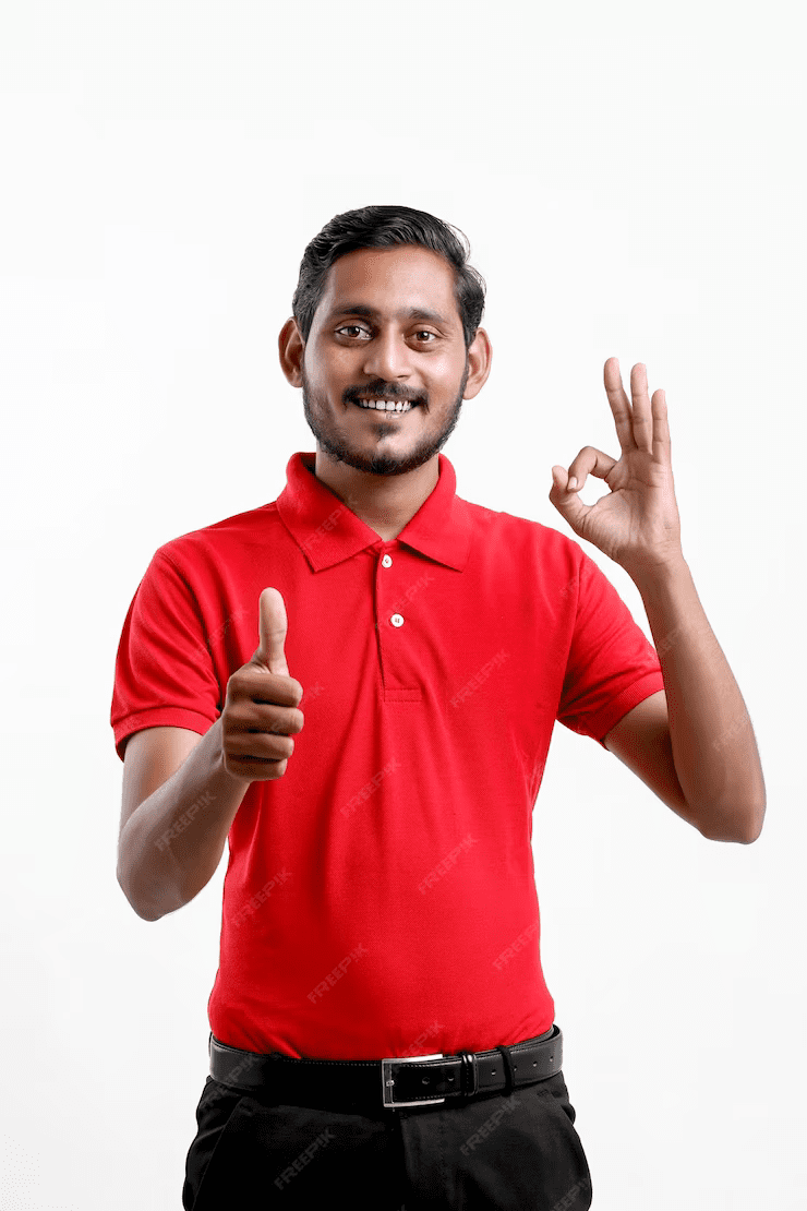 an image of a happy indian man after learning about satta king tips