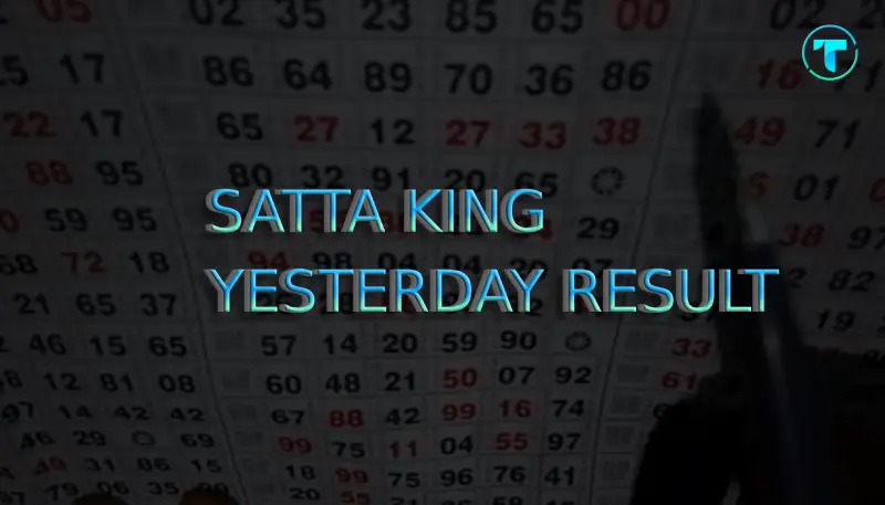 Yesterday's Satta King result with highlighted text on a background of lottery numbers, showing nasirabad super satta king results.