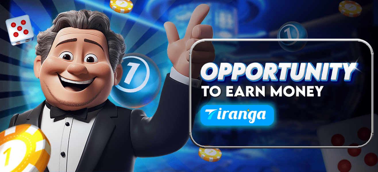 an image of a man showing opportunity to earn with tiranga game gaming platform